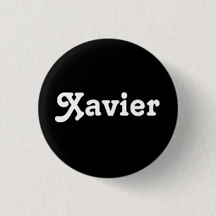 Badge Rond 2,50 Cm Bouton Xavier