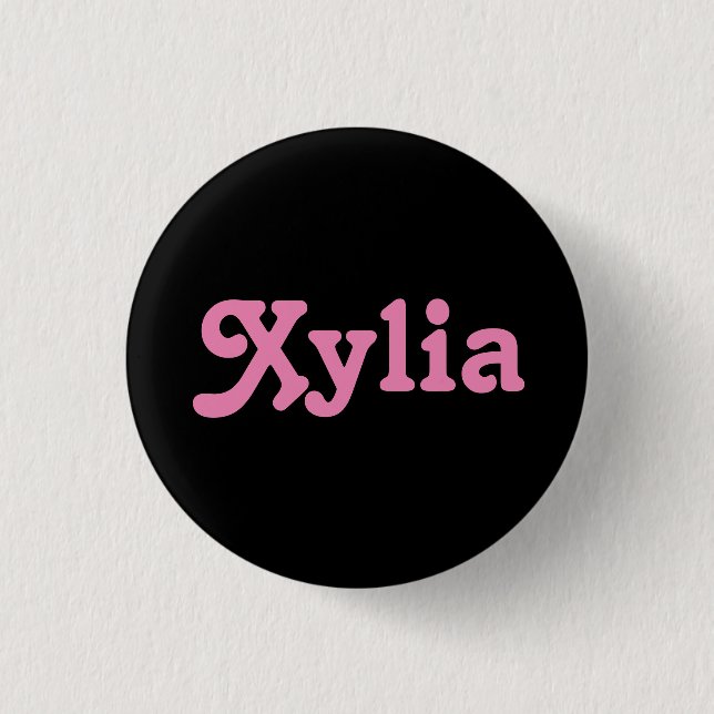 Badge Rond 2,50 Cm Bouton Xylia (Devant)