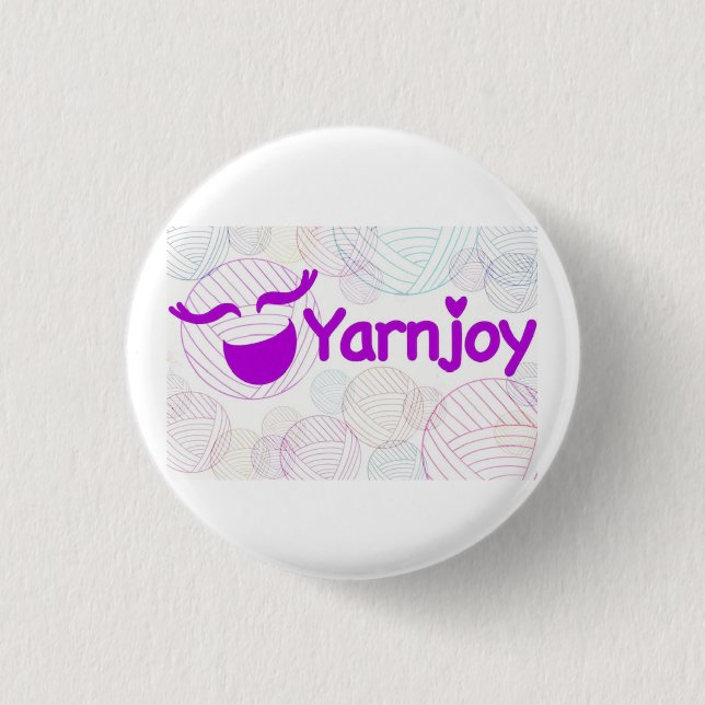 Badge Rond 2,50 Cm Bouton Yarnjoy (Devant)