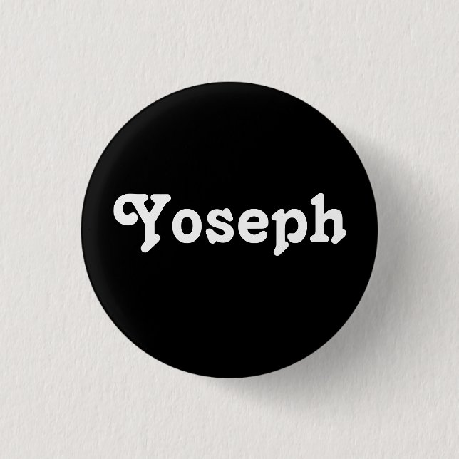Badge Rond 2,50 Cm Bouton Yoseph (Devant)