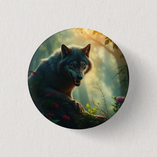 Badge Rond 2,50 Cm Boutons  (Devant)