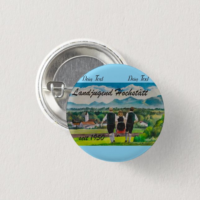 Badge Rond 2,50 Cm Boutons (Devant & derrière)