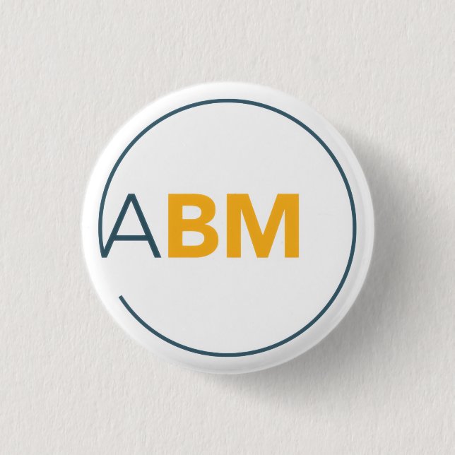 Badge Rond 2,50 Cm Boutons ABM (Devant)