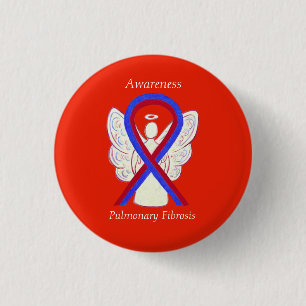 Badge Rond 2,50 Cm Boutons Angel du ruban de sensibilisation à la fi