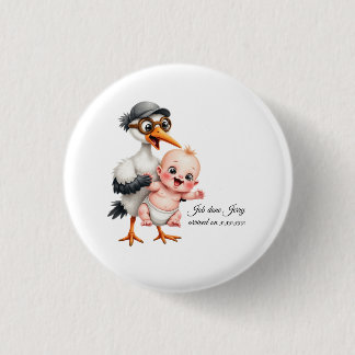 Badge Rond 2,50 Cm Boutons autocollants drôles conçus pour baby showe