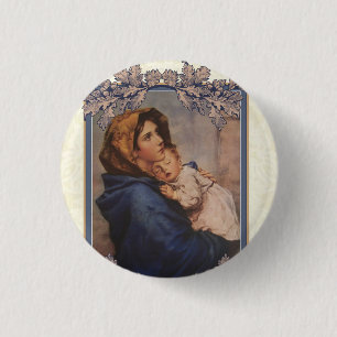 Badge Rond 2,50 Cm Boutons catholiques de saint - cadeaux