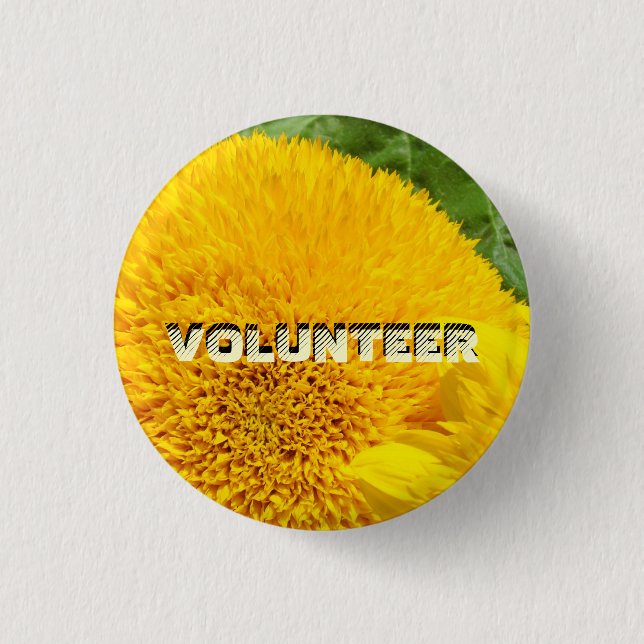 Badge Rond 2,50 Cm boutons de BÉNÉVOLE pour les événements de charité (Devant)
