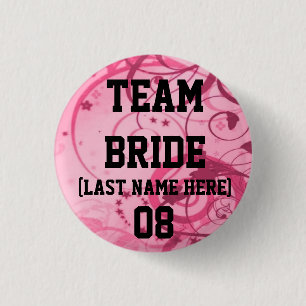 Badge Rond 2,50 Cm Boutons de jeune mariée d'équipe