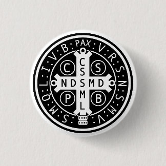 Badge Rond 2,50 Cm Boutons de médaille de St Benoît, toutes les