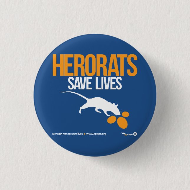 Badge Rond 2,50 Cm Boutons de punk rock d'APOPO (Devant)