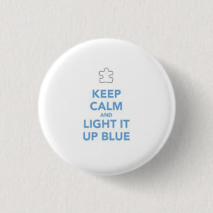 Badge Rond 2,50 Cm Boutons de sensibilisation sur l'autisme