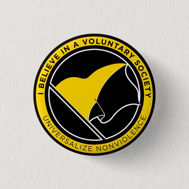 Badge Rond 2,50 Cm Boutons de Voluntaryist (Devant)