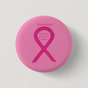 Badge Rond 2,50 Cm Boutons d'épine à ruban pour la sensibilisation