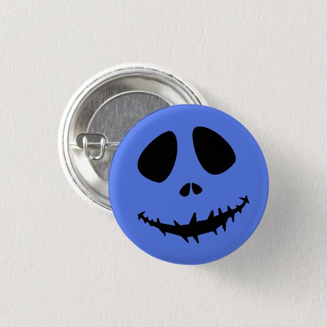 Badge Rond 2,50 Cm Boutons d'Halloween, Grimace Déplaisante Halloween (Devant & derrière)