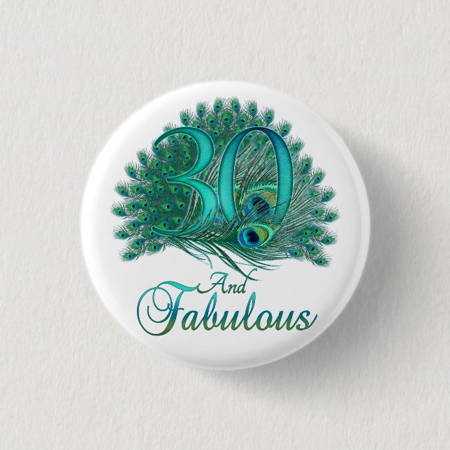 Badge Rond 2,50 Cm Boutons du 30e anniversaire (Devant)