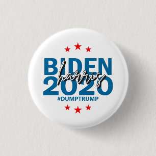 Badge Rond 2,50 Cm Boutons du président démocrate Biden Harris
