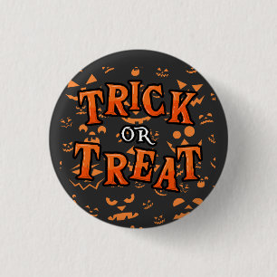 Badge Rond 2,50 Cm Boutons et épingles Halloween Trick or Treat