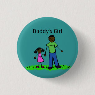 Badge Rond 2,50 Cm Boutons fille de papa Pins Pendentif de famille pe