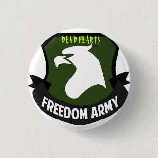 Badge Rond 2,50 Cm Boutons morts de roman de coeurs