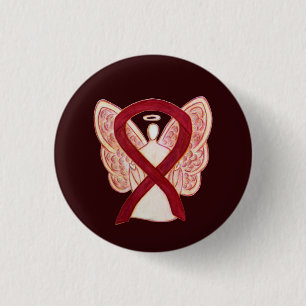 Badge Rond 2,50 Cm Boutons Pendentifs d'angle de ruban pour la sensib