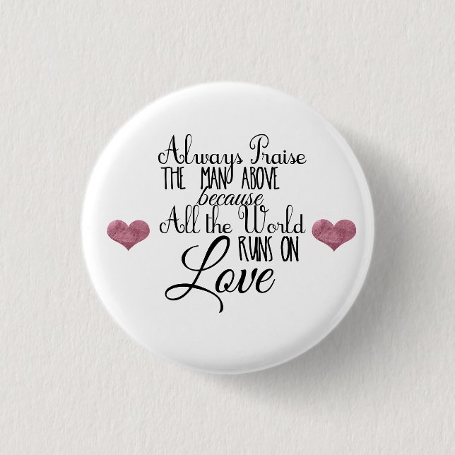 Badge Rond 2,50 Cm boutons religieux d'énonciation (Devant)