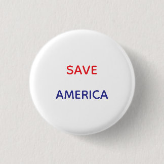 BADGE ROND 2,50 CM BOUTONS RONDS PETITS POUR SAUVER L'AMÉRIQUE