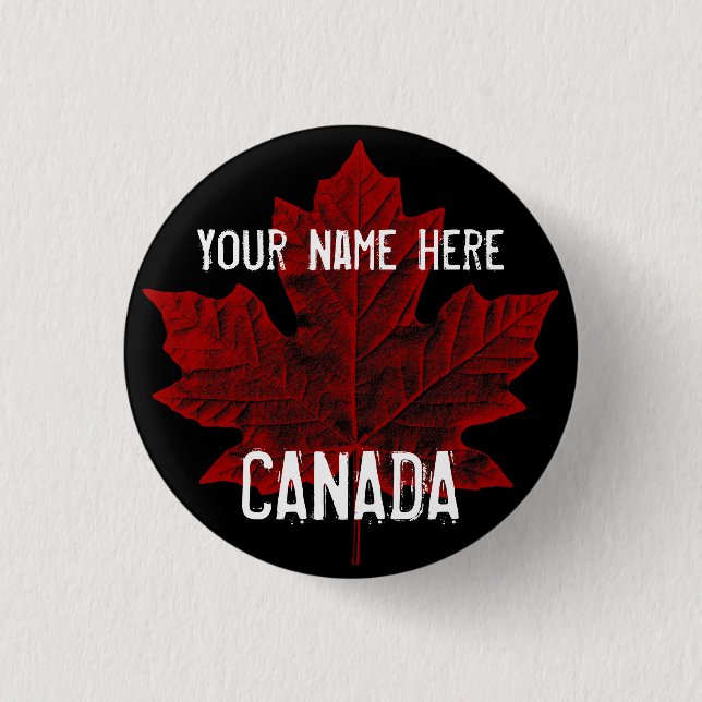 Badge Rond 2,50 Cm Boutons souvenir du Canada personnalisés Bouton Ca (Devant)