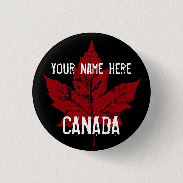 Badge Rond 2,50 Cm Boutons souvenir du Canada personnalisés Bouton Ca (Devant)