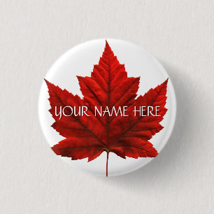 Badge Rond 2,50 Cm Boutons souvenir du Canada personnalisés Bouton Ca
