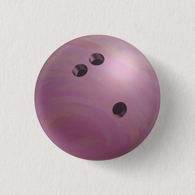 Badge Rond 2,50 Cm Bowling (Devant)