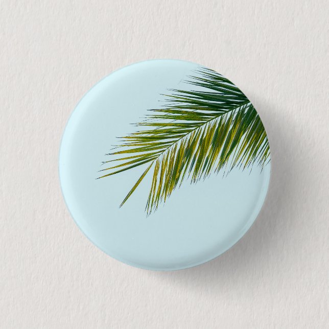 Badge Rond 2,50 Cm Branche de palmier (Devant)