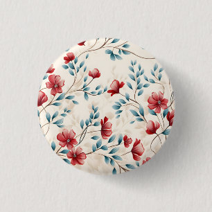 Badge Rond 2,50 Cm Branche florale botanique élégante