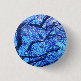 Badge Rond 2,50 Cm Branches bleues se développantes