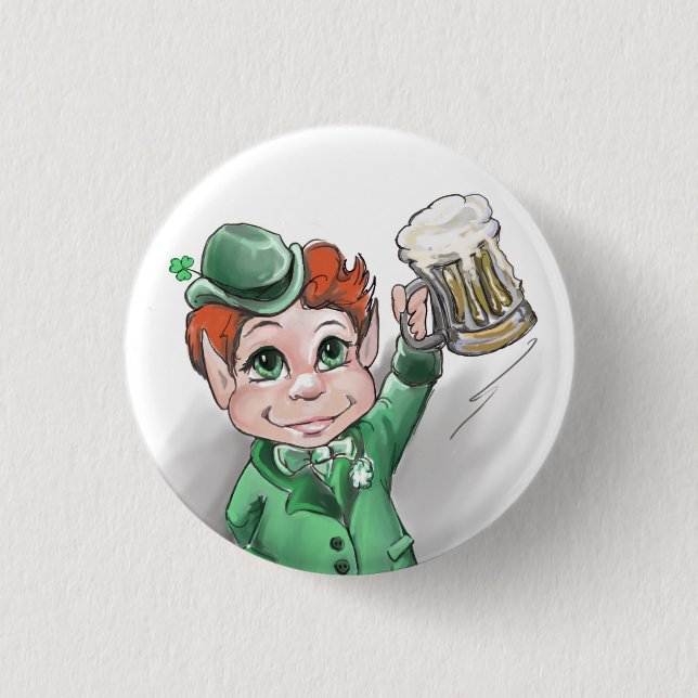 Badge Rond 2,50 Cm Bravo irlandais ! Bouton Saint Patrick (Devant)