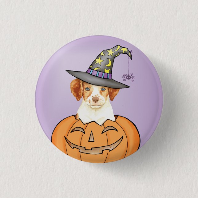 Badge Rond 2,50 Cm Bretagne Halloween (Devant)