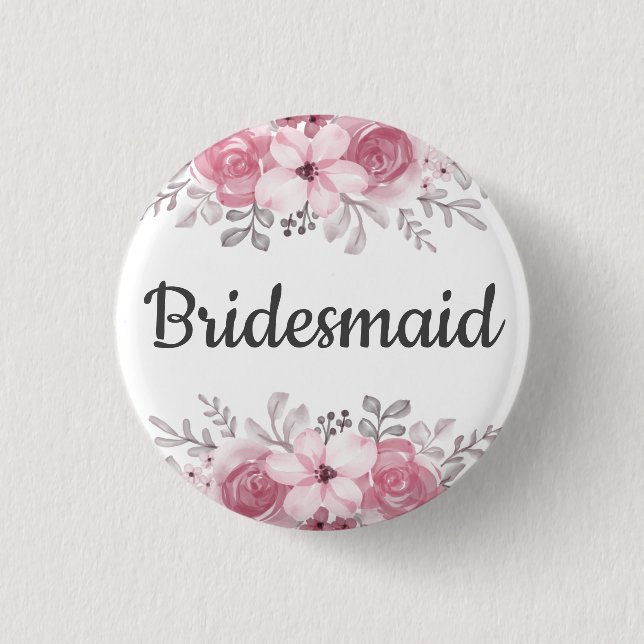 Badge Rond 2,50 Cm Bridesmaid (Devant)