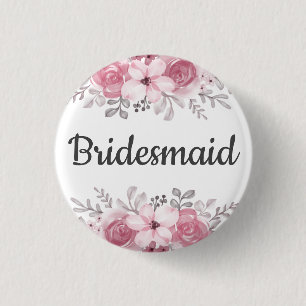 Badge Rond 2,50 Cm Bridesmaid