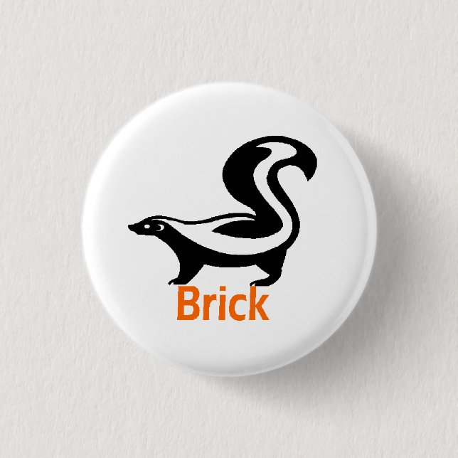 Badge Rond 2,50 Cm Brique Butten (Devant)