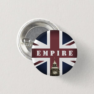 Badge Rond 2,50 Cm British Flag & Empire, Royaume-Uni, Big Ben UK