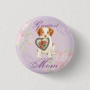 Badge Rond 2,50 Cm Brittany Heart Mom