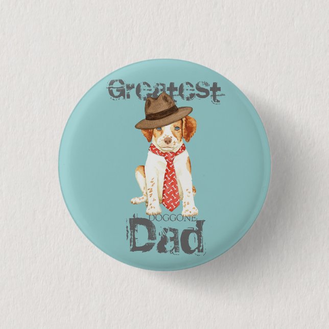 Badge Rond 2,50 Cm Brittany Papa (Devant)