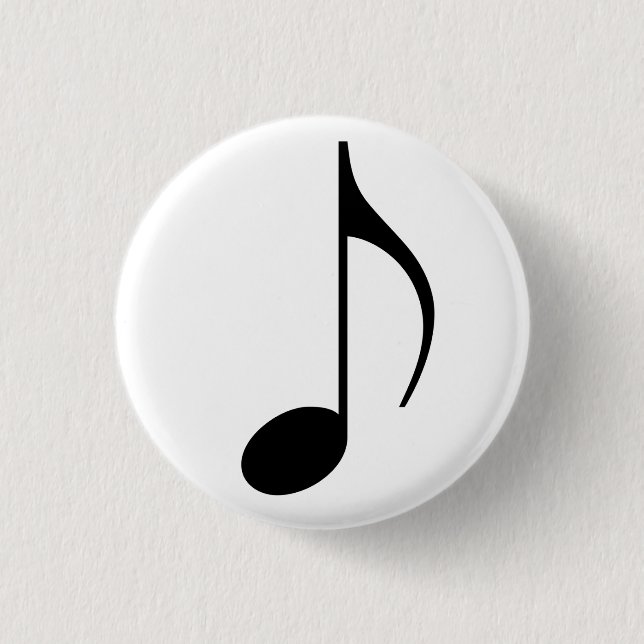 Badge Rond 2,50 Cm Broche (Botton) Colcheia Preta (Devant)