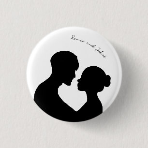 Badge Rond 2,50 Cm Broche personnalisable Romeo et Juliet