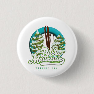 Badge Rond 2,50 Cm Bromley Mountain Pérou Vermont US logo de bouton d