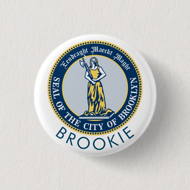 Badge Rond 2,50 Cm Brookie - NYC (Devant)