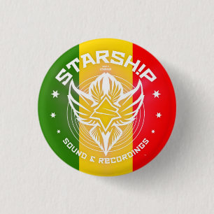 Badge Rond 2,50 Cm Bruit de STARSHIP et bouton d'enregistrements