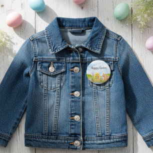 Badge Rond 2,50 Cm Brunch d'oeufs de Pâques Fête du Lapin de Pâques C