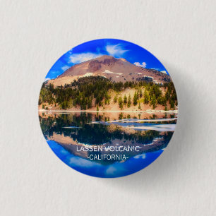 Badge Rond 2,50 Cm Bucquette du Lassen Volcanic National Park en Cali