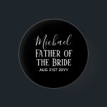 Badge Rond 2,50 Cm BUDGET Bestman Groomsmen Cadeaux Noir Blanc<br><div class="desc">Ajoutez trois lignes de texte à ce cadeau moderne de fête de mariée.</div>