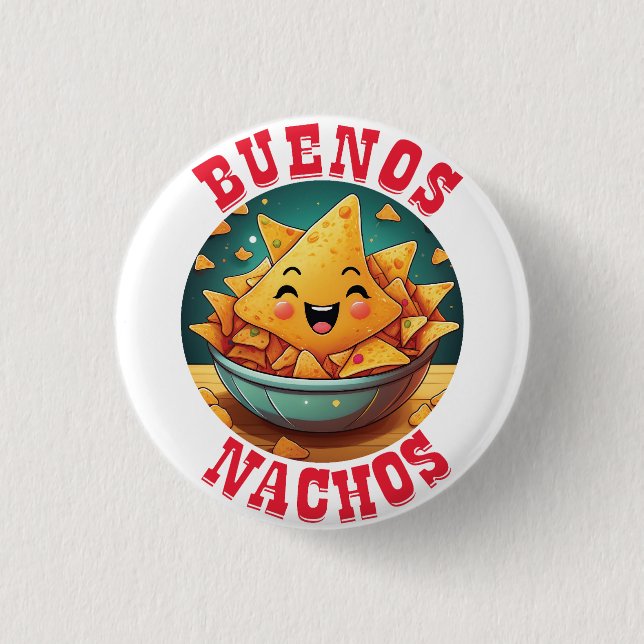 Badge Rond 2,50 Cm Buenos Nachos (Devant)